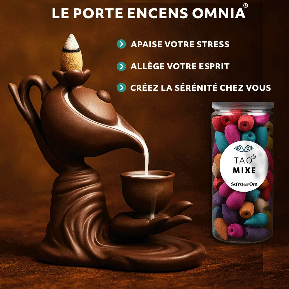 Porte-Encens Omnia® : Votre Rituel Apaisant qui Élimine le Stress Instantanément